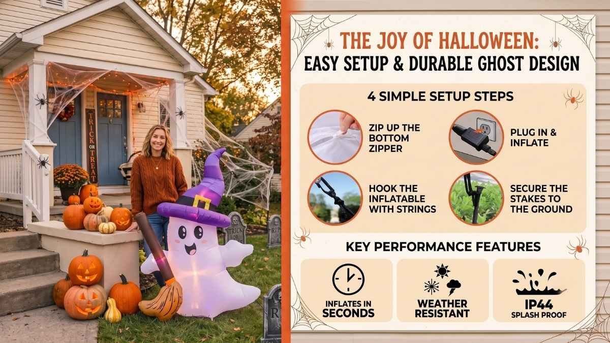 JOYIN Halloween Inflatables Ghost